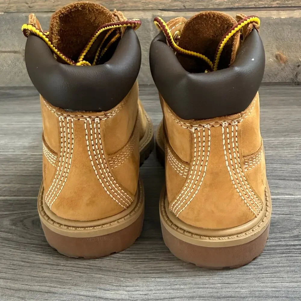 Timberland Leather Work Boots 8 Toddler Side Zip A7339 Mini Me Farm Outdoor